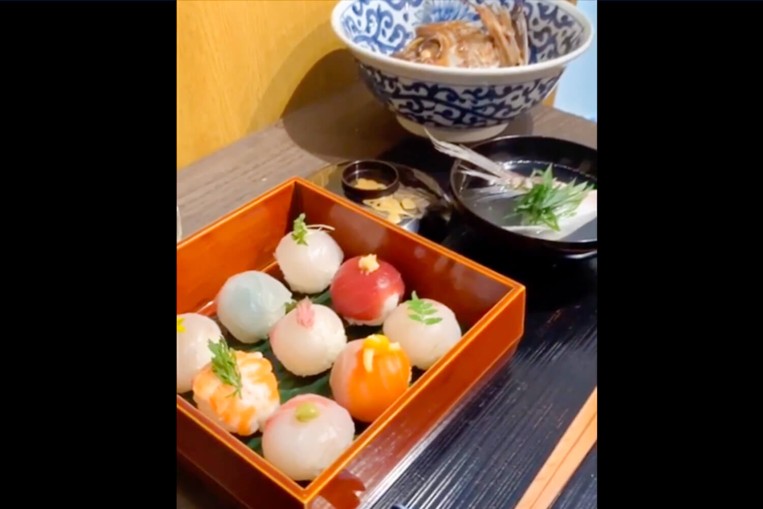 「鯛の手毬寿司づくり インスタLIVE」A18