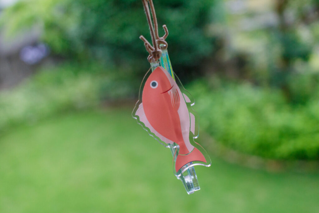 大漁ストラップベースの魚アクキー 1