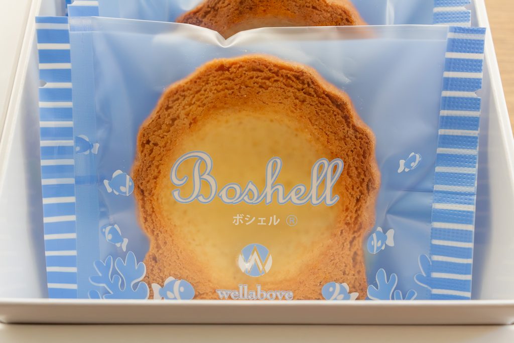 海を思わせる袋に個包装されたボシェル